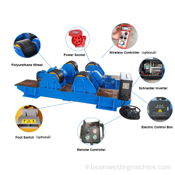 Capacité de chargement 5 tonnes Rotateur de soudage conventionnel